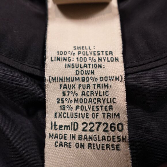 LL Bean down puffer jacket Ultrawarm Coat Three Quarter Length women's medium - Picture 10 of 15